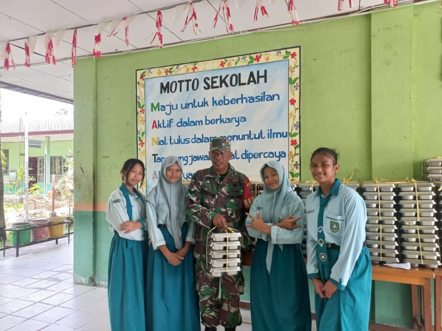 Babinsa Koramil 05/BB Monitoring Program MBG, Pastikan Tepat Sasaran dan Tepat Manfaat