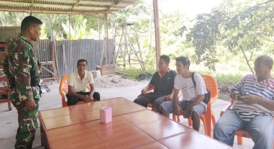 Babinsa Koramil 05/Bukit Batu Perkuat Semangat Kebangsaan Melalui Sosialisasi Kampung Pancasila