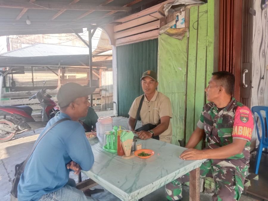 Babinsa Koramil 05/Bukit Batu Sosialisasikan Kampung Pancasila, Perkuat Nilai Kebangsaan