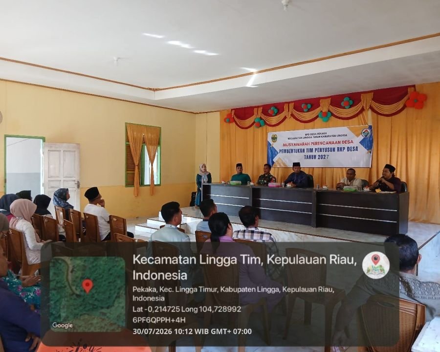 Babinsa Koramil 05/Daik Hadiri Musyawarah Perencanaan Desa Pekaka, Dukung Penyusunan RKP Desa 2027