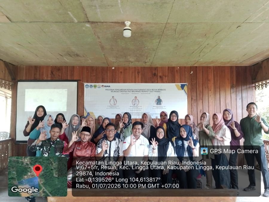 Babinsa Koramil 05/Daik Hadiri Pembukaan Inovasi Pie Brownies Rumput Laut, Dorong Pengembangan Produ