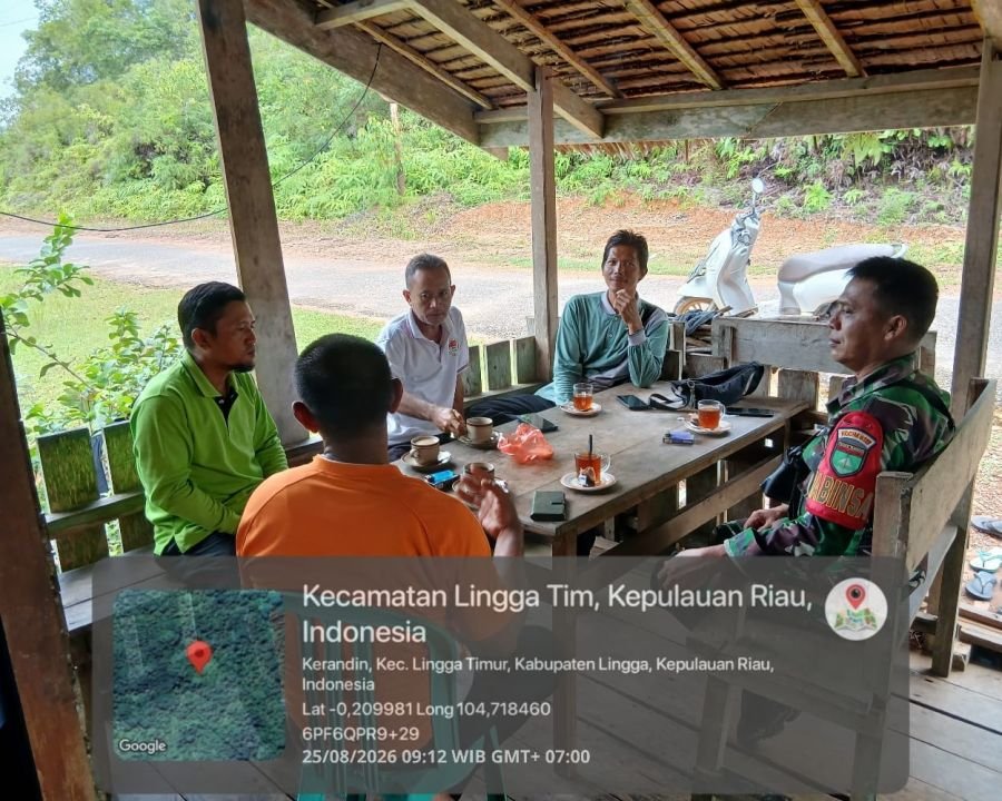 Babinsa Koramil 05/Daik Ingatkan Warga Kerandin Waspadai Karhutla di Tengah Kemarau dan Angin Kencan