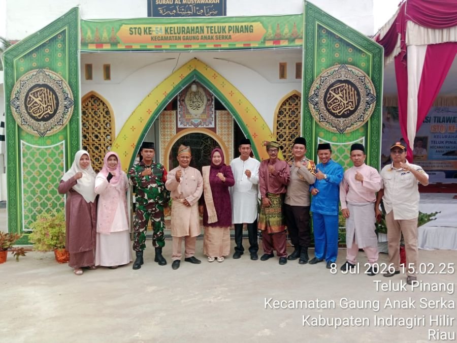 Babinsa Koramil 05/GAS Hadiri Pembukaan STQ ke-54, Dukung Syiar Agama di Tingkat Kelurahan Teluk Pin