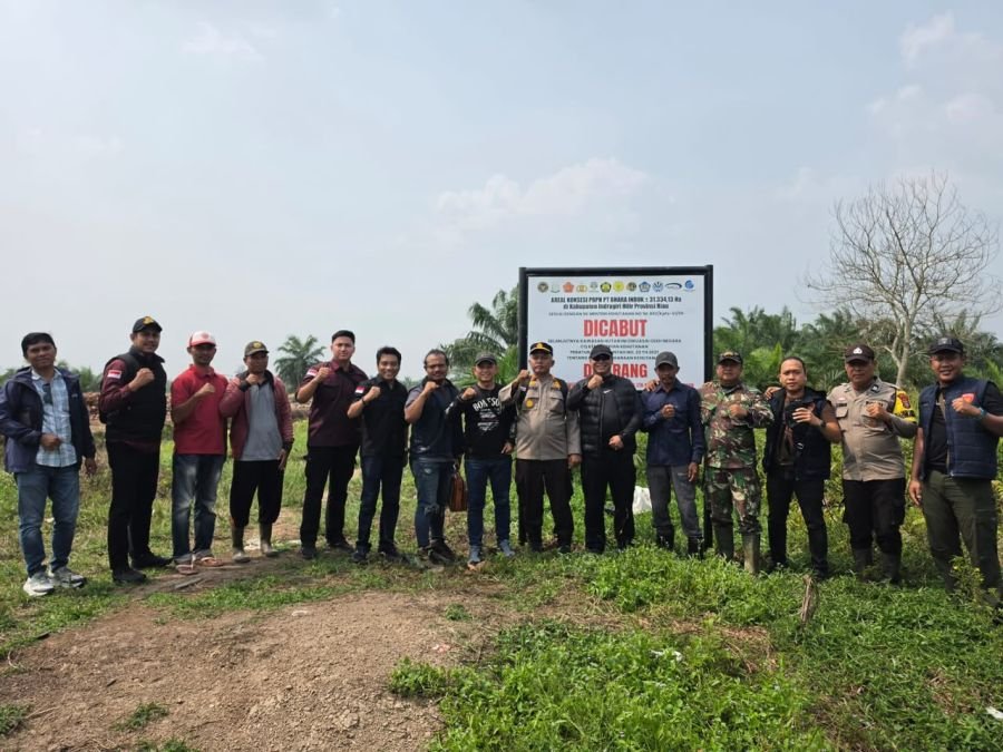 Babinsa Koramil 05/Gas Tertibkan Kawasan Konsesi PT Bhara Induk di Inhil