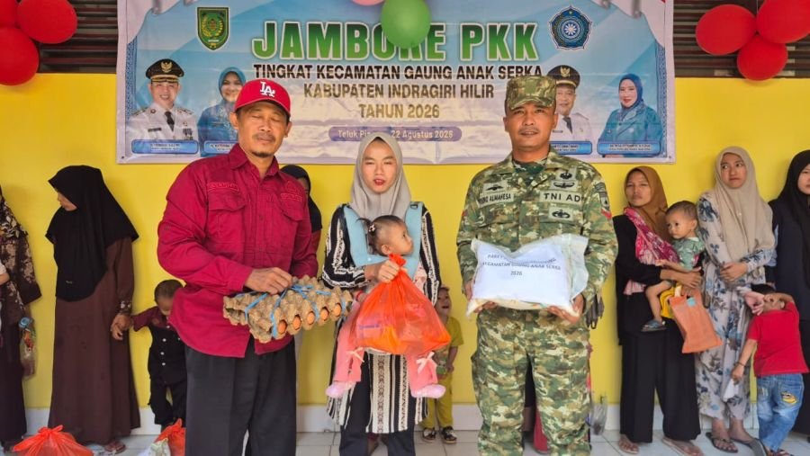 Babinsa Koramil 05/GAS Menghadiri JAMBORE PKK dan Pemberian Bantuan Stunting Tingkat Kecamatan GAS