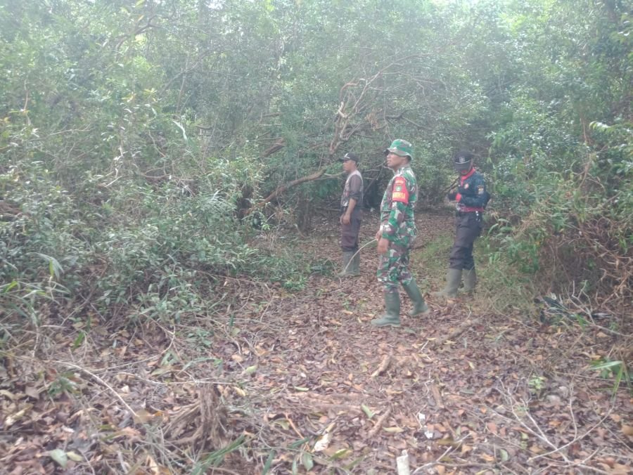 Babinsa Koramil 05/Gaung Laksanakan Patroli Tapal Batas, Situasi Aman dan Kondusif