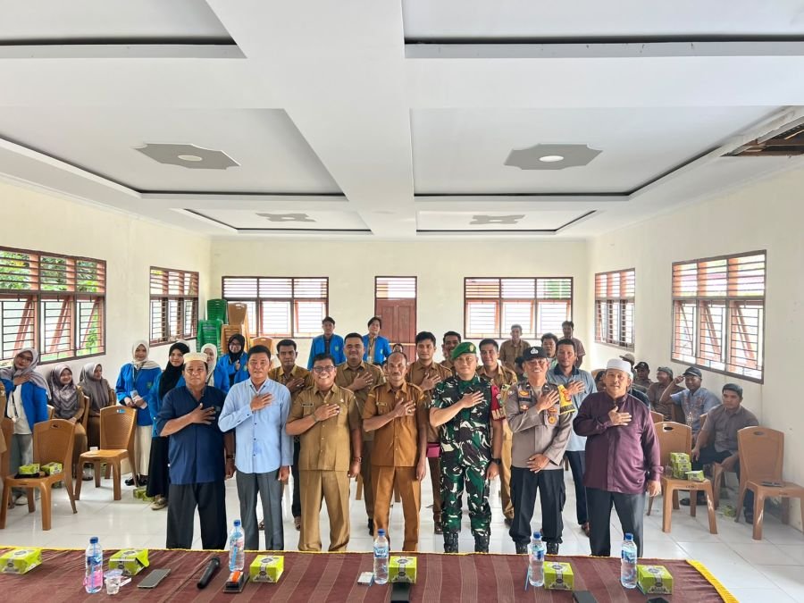 Babinsa Koramil 05/KK Hadiri Sertijab Kades Sungai Bungo Kecamatan Kampar Kiri Hilir