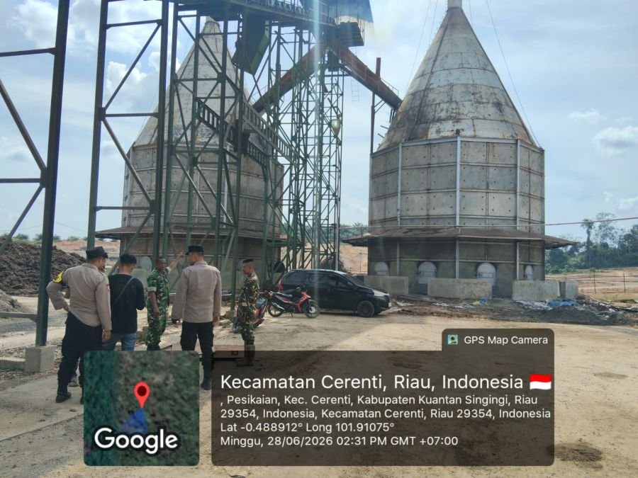 Babinsa Koramil 06/Cerenti Bersama Tim Gabungan Laksanakan Verifikasi Hotspot di PT. KIM Pesikaian