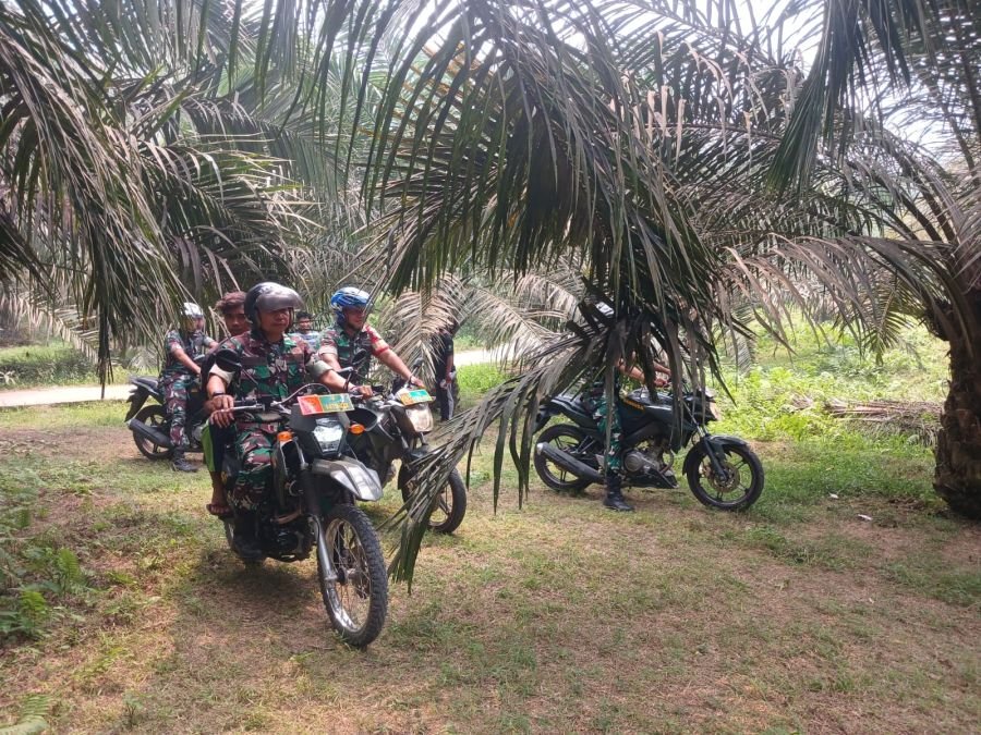 Babinsa Koramil 06/Cerenti Patroli Karhutla, Wujudkan Kesiapsiagaan Cegah Kebakaran Hutan dan Lahan