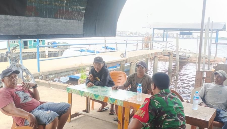 Babinsa Koramil 06/Kateman, Koptu Al Alim, melaksanakan kegiatan Komunikasi Pendukung (Komduk) SDM