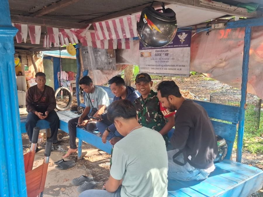 Babinsa koramil 06/Kateman melaksanakan kegiataan pengawasan komduk sdm
