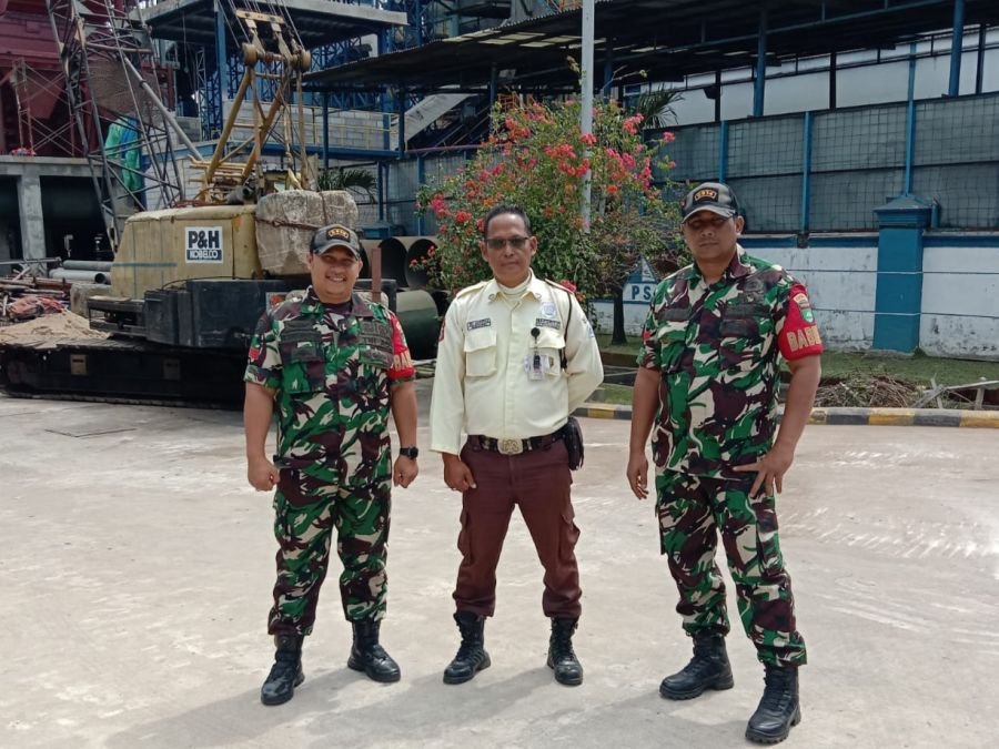 Babinsa Koramil 06/KTM Melaksanakan PAM Objeckvital PT.SAMBU