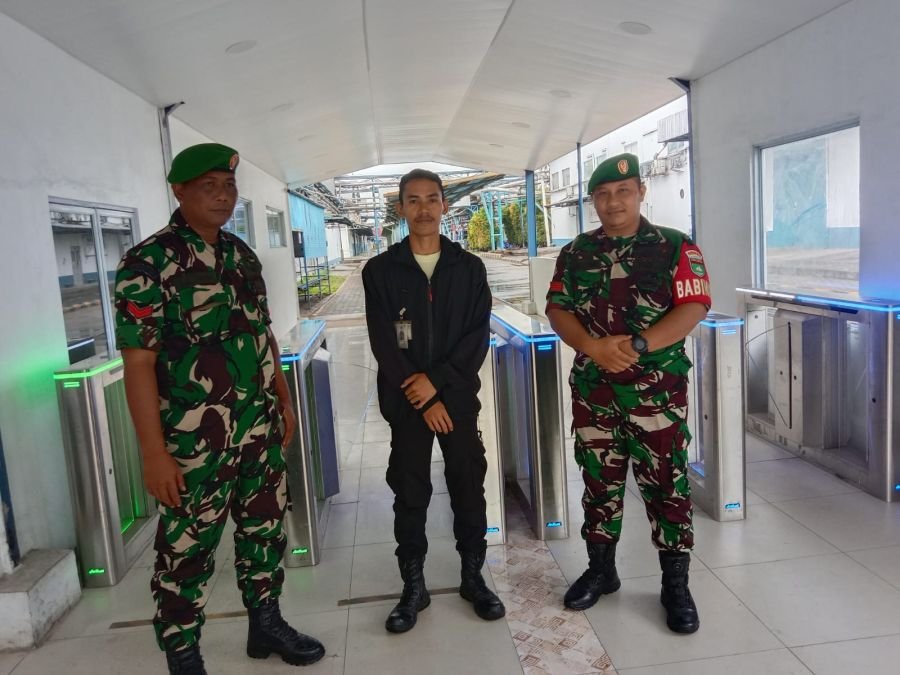 Babinsa Koramil 06/KTM Praka Riski amanda.BB melaksanakan PAM