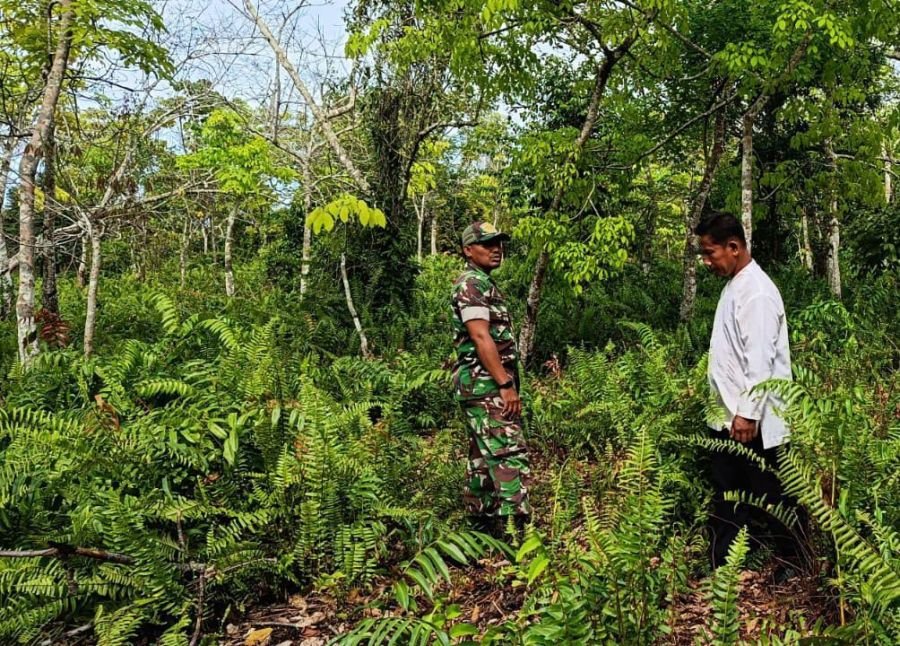 Babinsa Koramil 06/Merbau Intensif Patroli Karhutla di Lahan Gambut Desa Mekar Sari