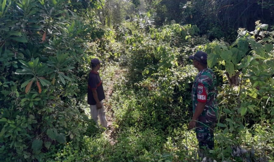 Babinsa Koramil 06/Merbau Intensifkan Patroli Karhutla di Desa Kudap, Pastikan Wilayah Tetap Aman