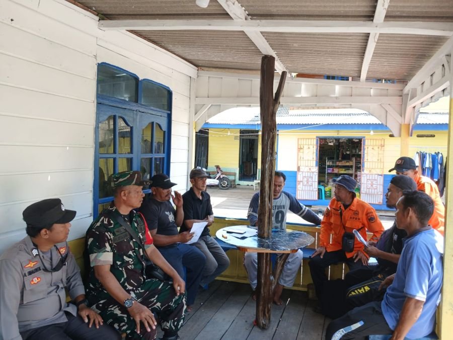 Babinsa Koramil 06/Senayang Koordinasi Dengan BPBD Kab. Lingga