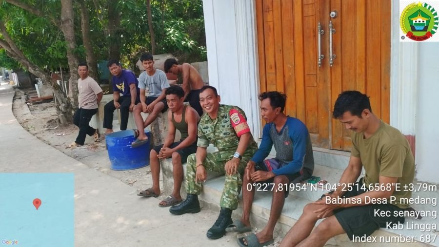 Babinsa Koramil 06/Senayang Perkuat Kesadaran Warga Pulau Medang Cegah Karhutla
