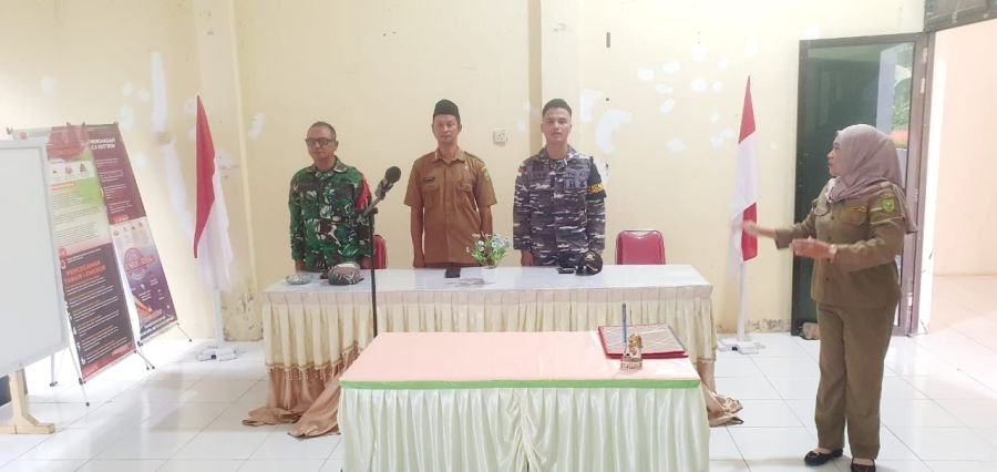 BABINSA KORAMIL 06/SERASAN MENGHADIRI PERESMIAN PEJABAT PENGGANTI ANTAR WAKTU (PAW) ANGGOTA BPD DESA