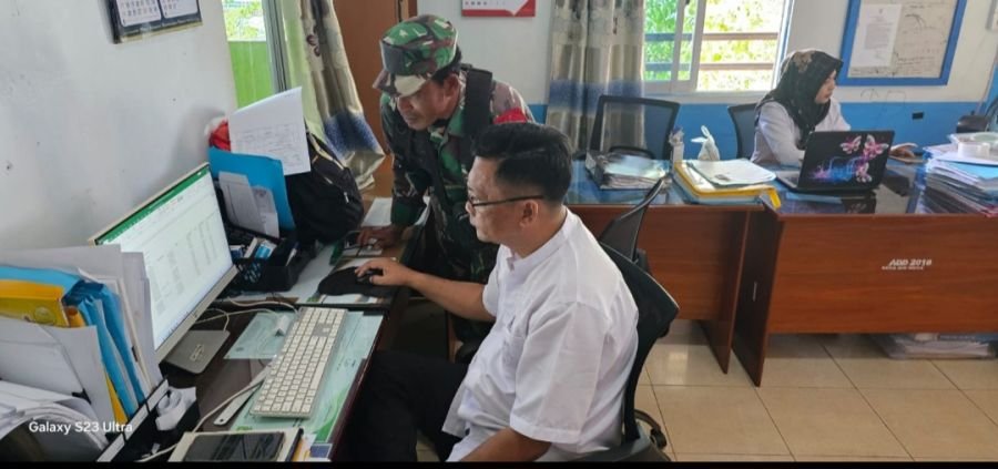 Babinsa Air Nusa Perkuat Data Teritorial dan Sinergi Desa