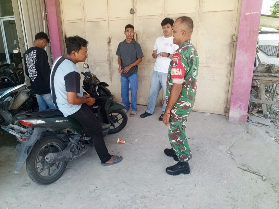 Babinsa Koramil 06/Sukajadi Rangkul Pemuda, Bersama Cegah Pergaulan Negatif dan Narkoba