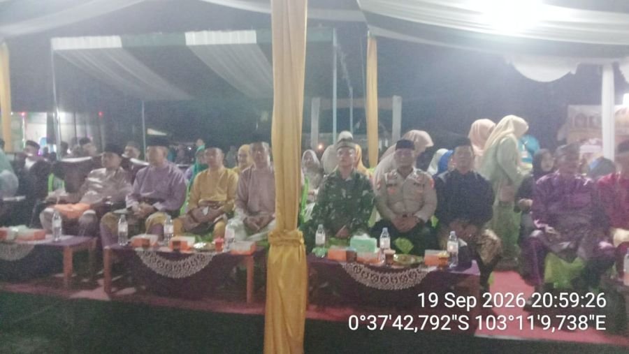 Babinsa Koramil 07/Reteh Hadiri Pembukaan MTQ Ke-XVI Tingkat Kecamatan Sungai Batang Tahun 2026