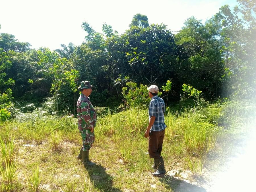 Babinsa Koramil 07/Tenayan Raya Aktif Patroli dan Edukasi Warga Cegah Karhutla