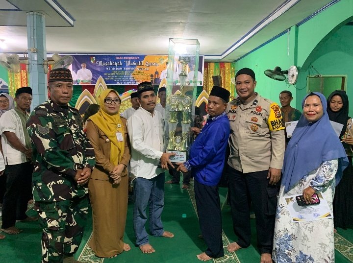Babinsa Koramil 07/Tenayan Raya Hadiri Penutupan MTQ ke-X Kelurahan Tuah Negeri