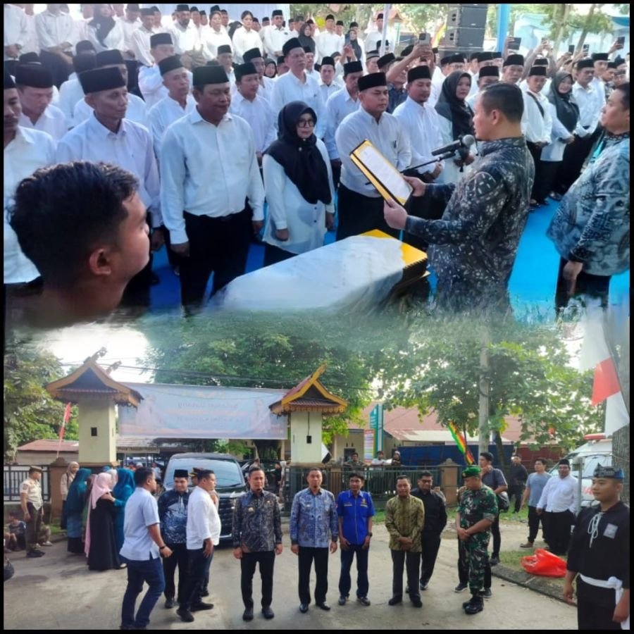 Babinsa Koramil 07/Tenayan Raya Kawal Pengukuhan Ribuan RT, RW dan Dasawisma
