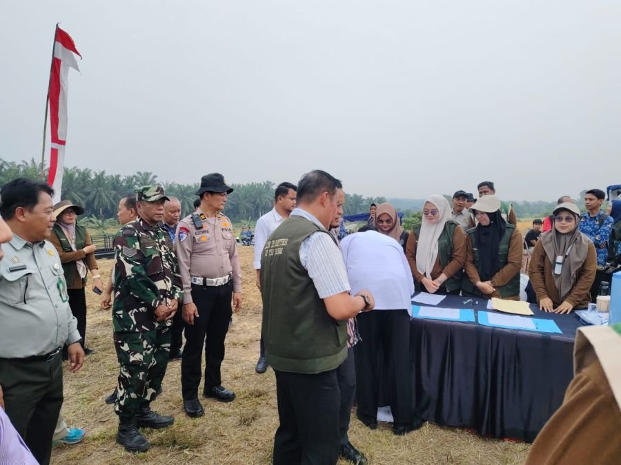 Babinsa Koramil 07/Tenayan Raya Pantau Penanaman Jagung Pipil dan Penyerahan Bantuan Alsintan di Pbr