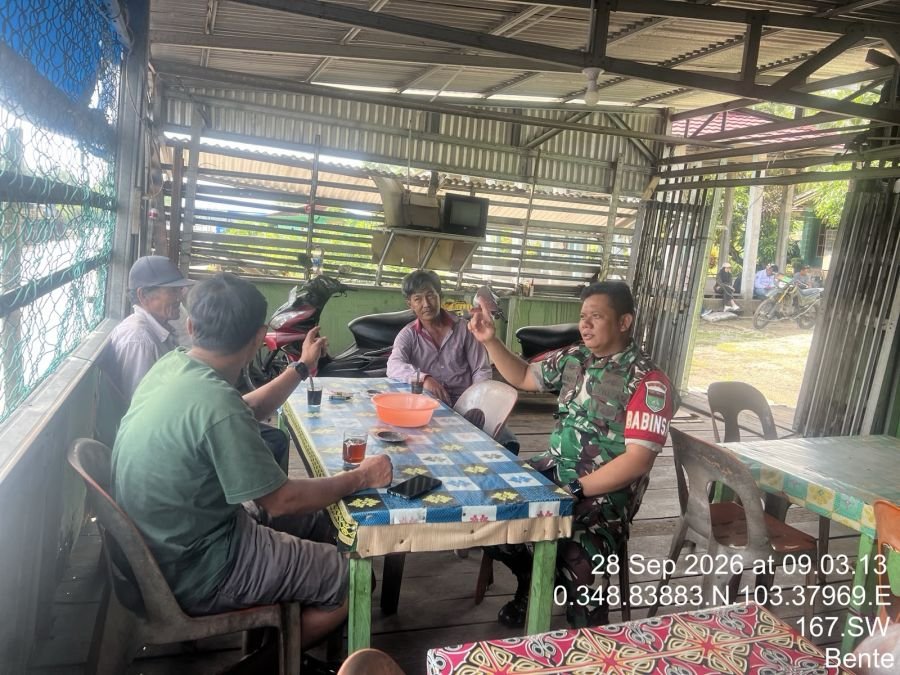 BABINSA KORAMIL 08/MANDAH MELAKSANAKAN KEGIATAN KOMSOS DALAM PEMBINAAN SDM DI DESA BENTE