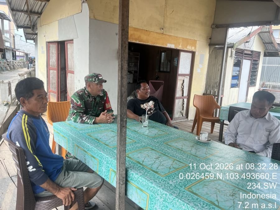 Babinsa Koramil Mandah Ajak Warga Desa Bente Jaga Kamtibmas