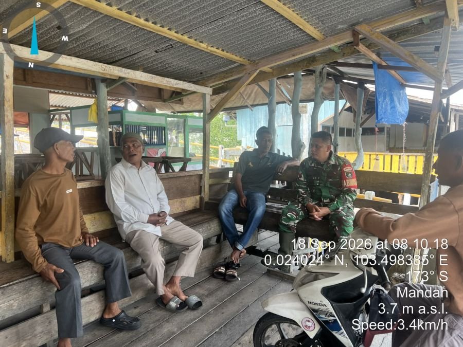 Babinsa Koramil 08/MDH Aktif Himbau Warga Hindari Karhutlah