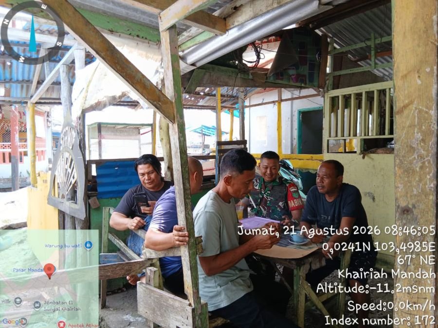 Babinsa Mandah Perkuat Komsos, Dorong Warga Tingkatkan Kualitas SDM