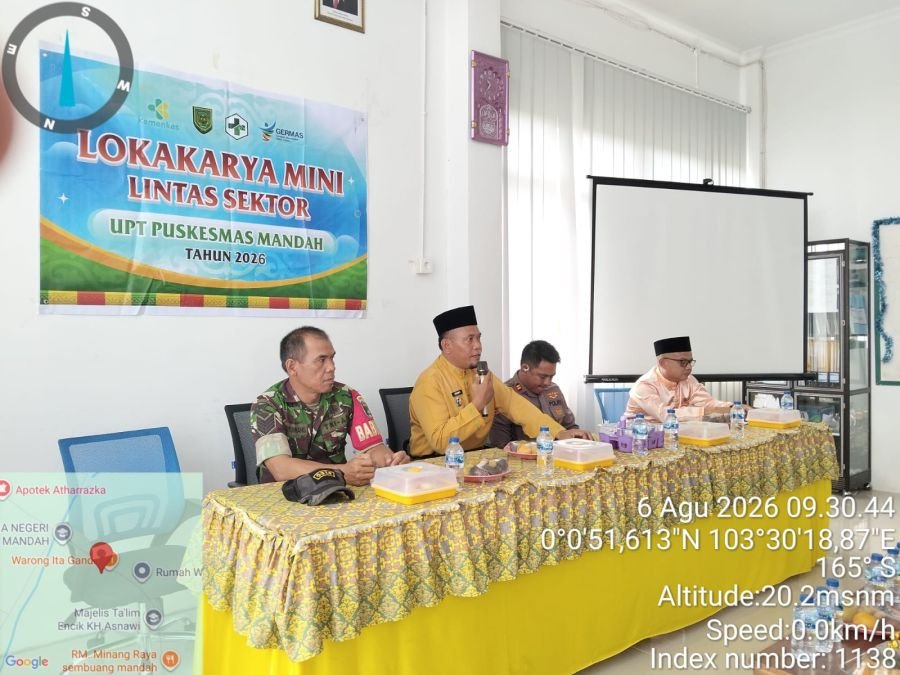 BABINSA KORAMIL 08/MDH MEWAKILI DANRAMIL MENGHADIRI MUSYAWARAH LOKAKARYA MINI LINTAS SEKTOR DI UPT.