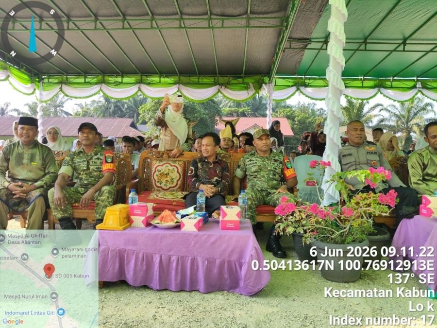 Babinsa Koramil 08/TDN Hadiri Acara Perpisahan SDN 005 Desa Aliantan