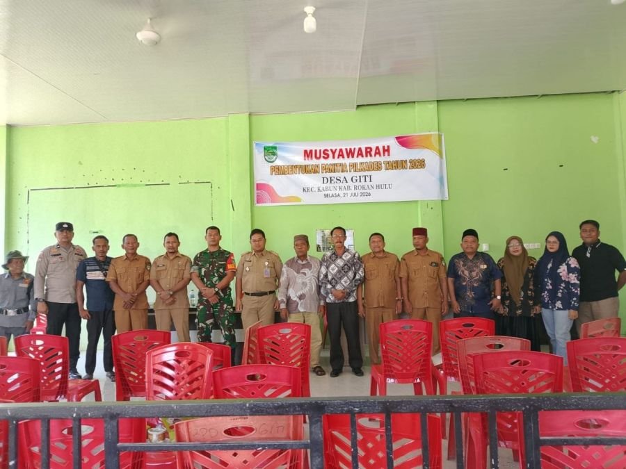 Babinsa Koramil 08/TDN Hadiri Musdes Pembentukan Panitia Pilkades Serentak Desa Giti