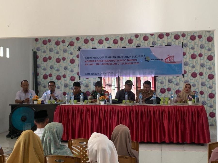Babinsa Koramil 08/TDN Hadiri Rapat Anggota Tahunan KDMP di Desa Koto Tandun
