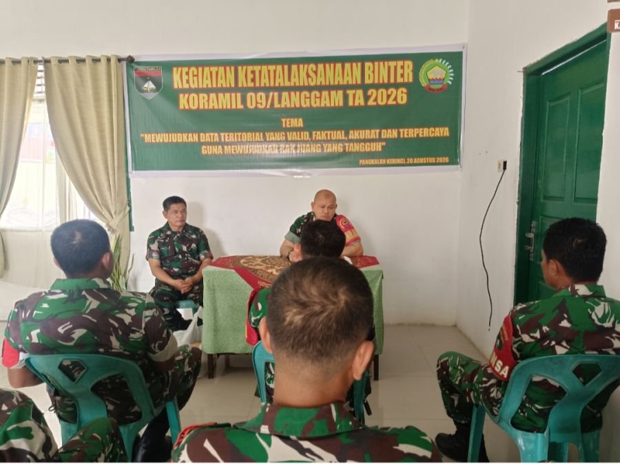Babinsa Koramil 09/Langgam Laksanakan Ketatalaksanaan Binter Tahun 2026