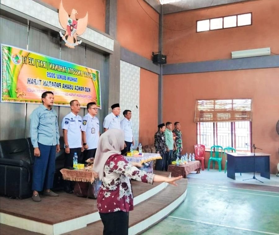 Babinsa Koramil 10 Kunto Darussalam Kodim 0313/KPR Hadiri Rapat Anggota Tahunan