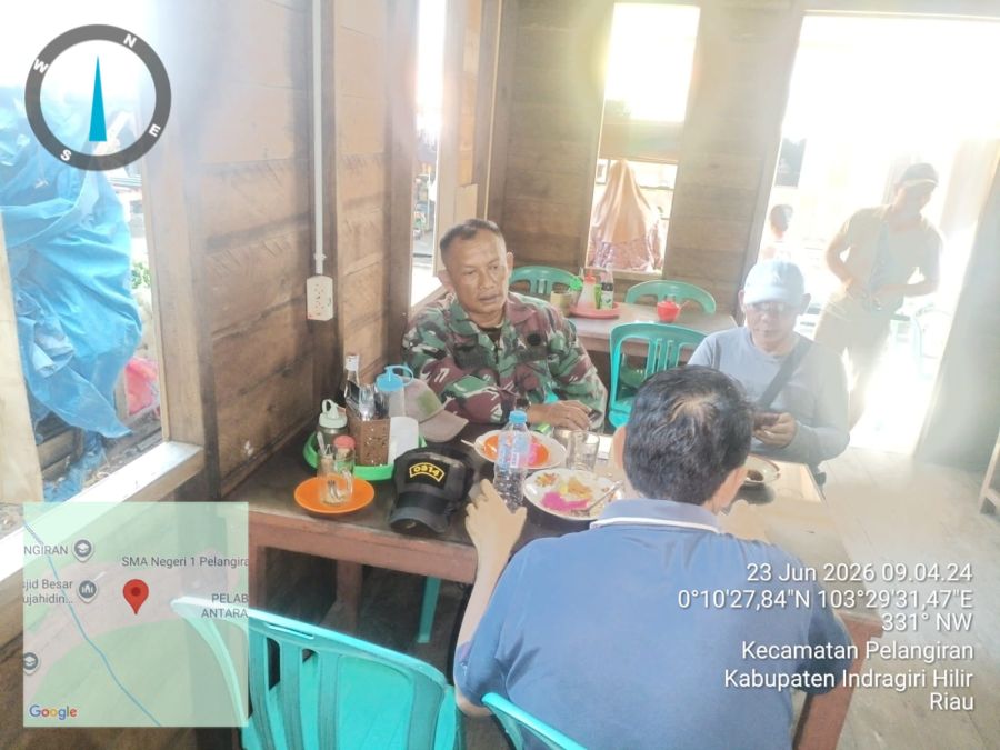 Babinsa Koramil 10/Pelangiran Serma Sugianto Ajak Warga Lawan Narkoba dan Kenakalan Remaja