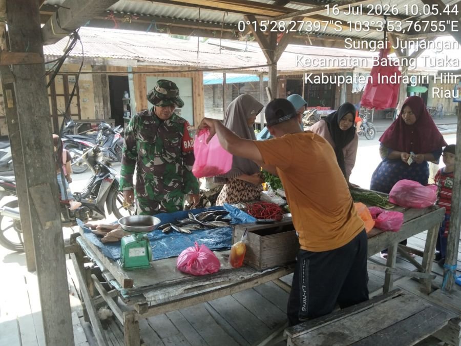 Babinsa Koramil 12/Batang Tuaka Ajak Warga Desa Junjangan Tingkatkan Keselamatan dan Kepedulian Ling