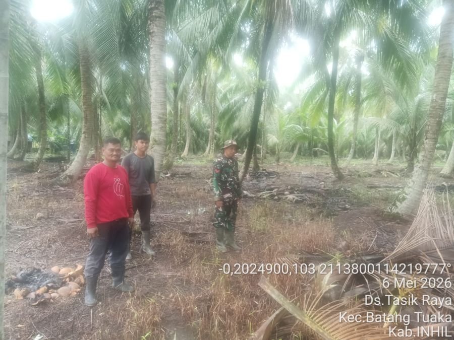 Babinsa Koramil 12/Batang Tuaka Laksanakan Patroli Tapal Batas, Situasi Aman Terkendali