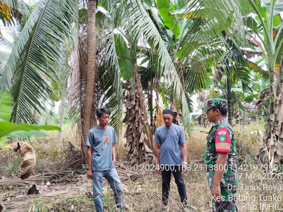 Babinsa Koramil 12/Batang Tuaka Laksanakan Patroli Tapal Batas, Titik Api Nihil