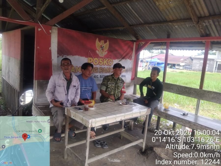 Babinsa Koramil 12/BTK Ajak Warga Kampung Pancasila Tingkatkan Keamanan dan Awasi Pergaulan Anak