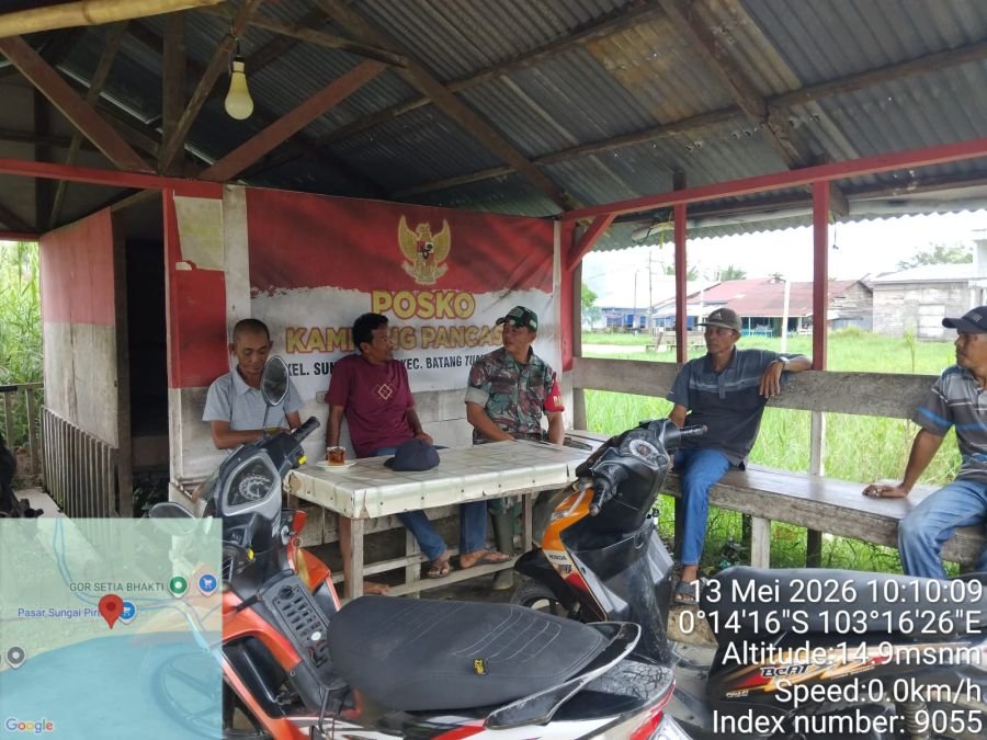 Babinsa Koramil 12/BTK Gelar Komsos Kampung Pancasila, Ajak Warga Waspada Pergaulan Bebas dan Narkob