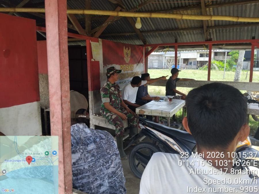 Babinsa Koramil 12/BTK Gelar Komsos SDM Kampung Pancasila, Ajak Orang Tua Awasi Penggunaan HP Anak