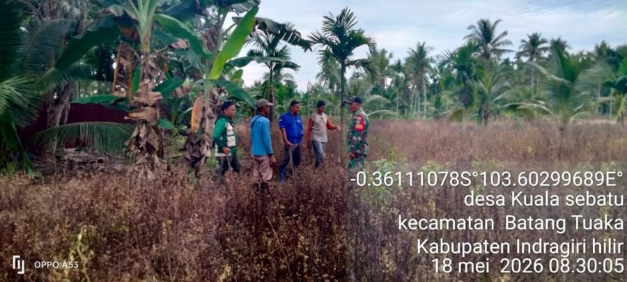Babinsa Koramil 12/BTK Laksanakan Sosialisasi dan Patroli Karhutla di Desa Kuala Sebatu