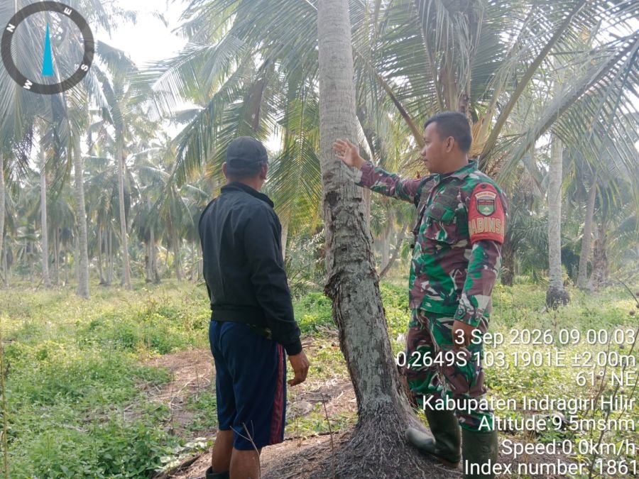 Babinsa Koramil 12/BTK Sosialisasikan Pencegahan Karhutla Melalui Patroli Tapal Batas di Desa Sungai