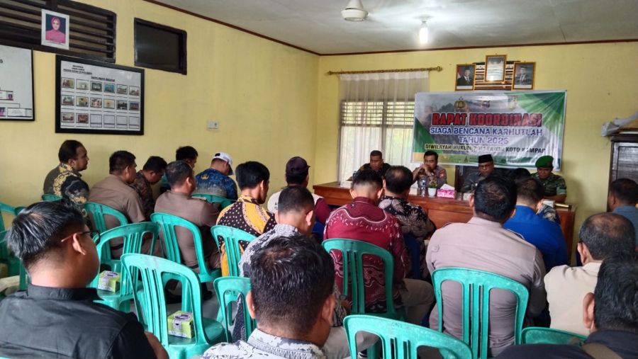 Hadapi Musim Kemarau, Babinsa Ikut Matangkan Siaga Karhutla