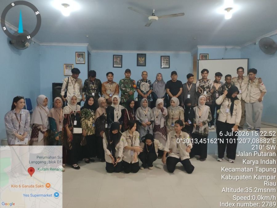 Babinsa Koramil 16/Tapung Hadiri Rapat Persiapan Panitia HUT RI Ke 81 di Desa Karya Indah